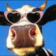 Прикольные картинки про коров (35 фото)