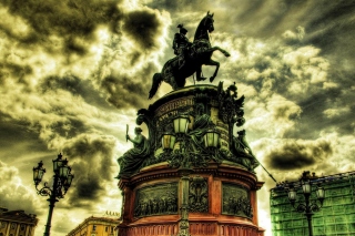 Обои Monument to Nicholas I in Saint Petersburg для андроида