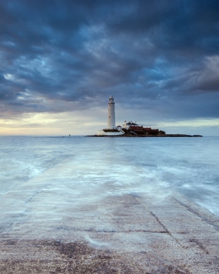 Картинка Lighthouse in coastal zone для телефона и на рабочий стол Samsung Smooth