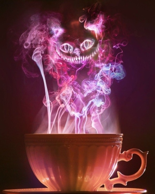 Картинка Cheshire Cat Mystical Smoke для телефона и на рабочий стол iPhone 6S