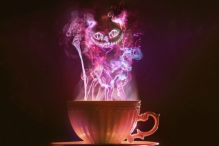 Обои Cheshire Cat Mystical Smoke на телефон HTC J