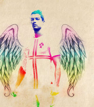 Картинка Cristiano Ronaldo Angel на телефон 132x176