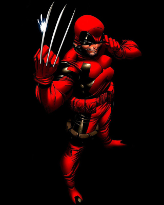 Обои Wolverine in Red Costume для телефона и на рабочий стол iPhone 6