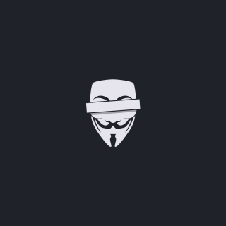 Обои Anonymus Minimalism Logo на iPad