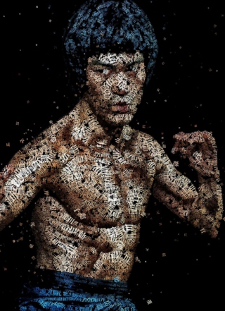 Картинка Bruce Lee Artistic Portrait для 132x176