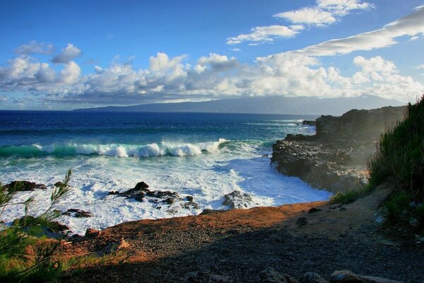 Пейзажи камни скалы фото вода море берег океан