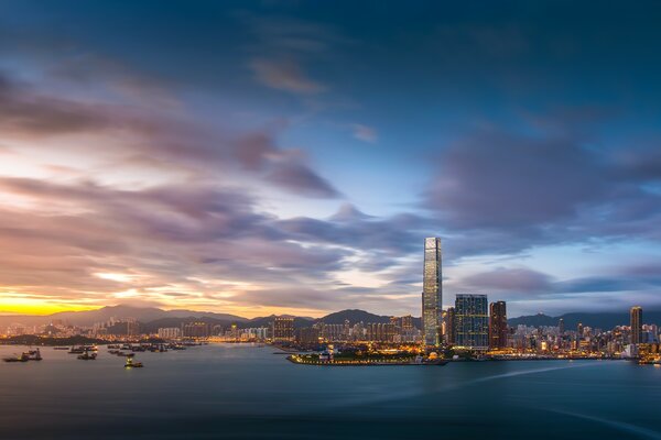 Гонконг закат