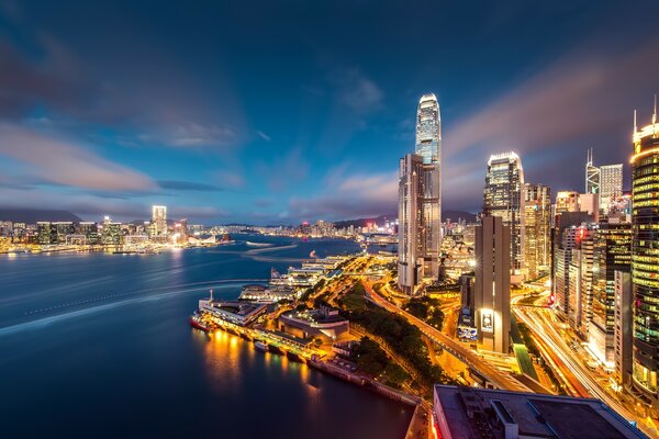 Гонконг небоскребы