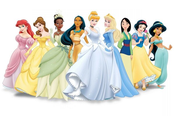рисунок Disney персонажи дисней принцессы