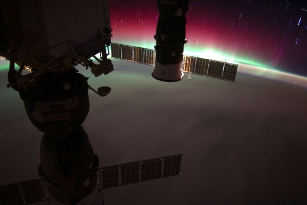 Aurora Australis, южной части Тихого океана, Новая Зеландия - НАСА, Международная космическая станция