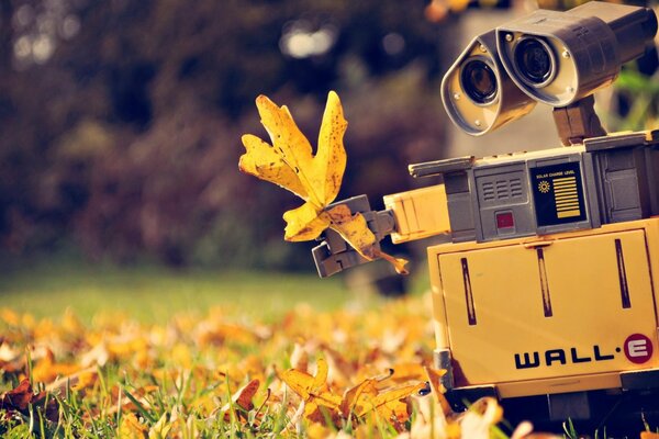 осенний листок Wall-e робот