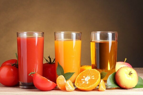 апельсиновый соки томатный