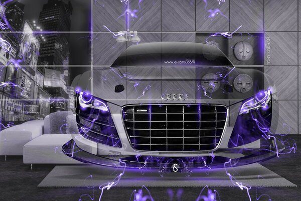 Audi R8 фантазии кристалл домой энергии автомобиля 2015