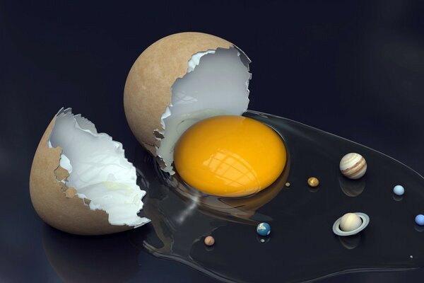 Вначале Бог создал яйцо, а уже потом солнечную систему