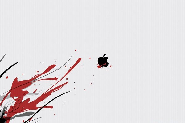 Apple, абстрактный фон