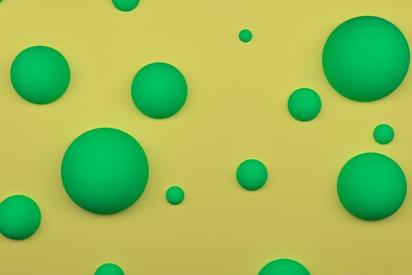 Зеленые шарики