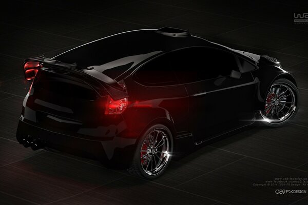 3d моделирование - Ford Fiesta - дизайн CS9 FX