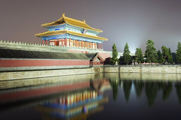 Северная ворота Запретного города в Пекине, Китай