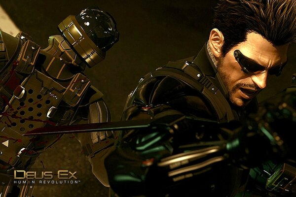 Deus Ex плакат человеком революция