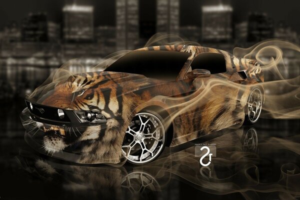 Рисунок автомобиля в 3D
