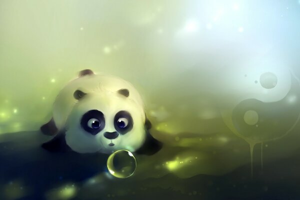 Панда любит пузыри