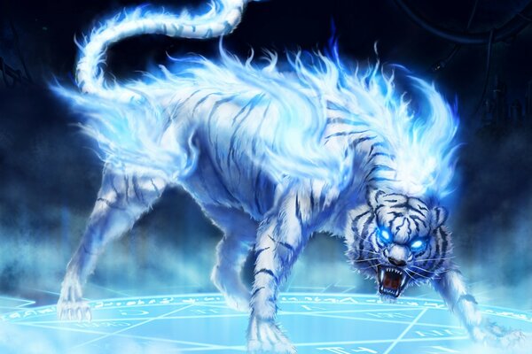 Тигр из белого огня