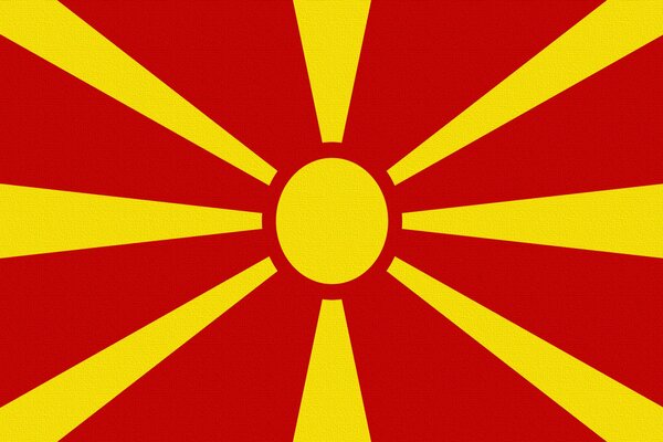 флаг македония солнце лучи