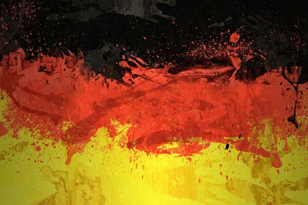 флаг федеративной республики германия немецкий флаг германия цвета краски