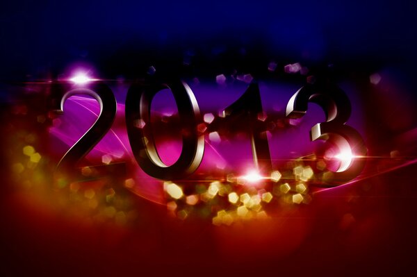 новый год 2013 абстракции круги