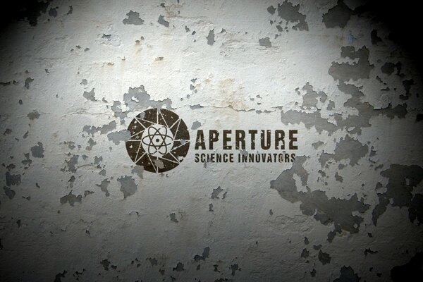надписи портал aperture science фантастика текстура логотипы