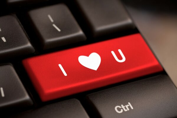 я тебя люблю широкоформатные полноэкранные настроение сердце фон люблю обои клавиатура компьютер красный