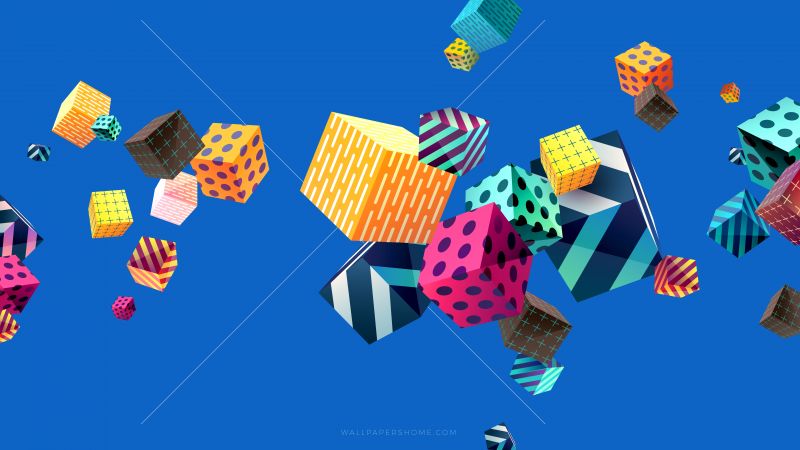 кубы, абстракция, модерн (horizontal)