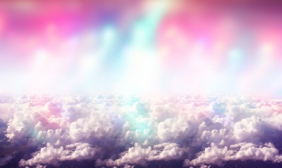 разноцветное небо облака