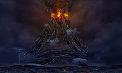 вулкан извержение фантастика