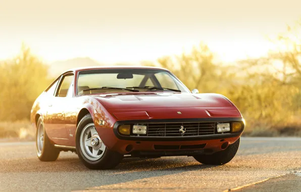 Обои red, 365, GTC-4, 1972, car, Ferrari