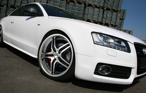 Обои белый, Audi A5, колесо
