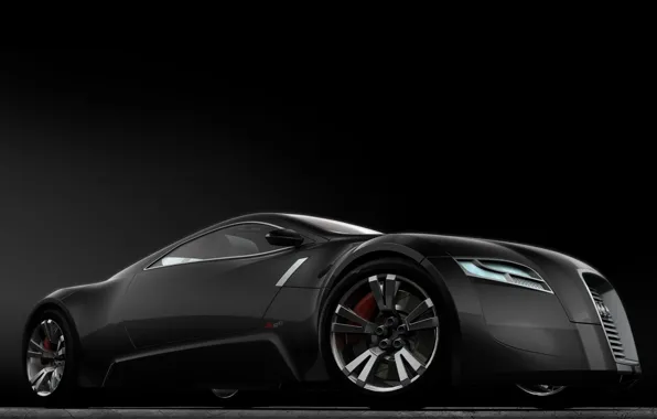 Обои Concept, Audi, черный