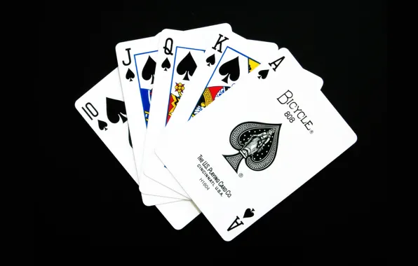 Обои карты, масть, флеш-рояль, покер