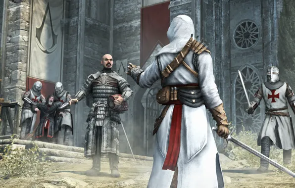 Обои Assassin`s Creed, Revelations, крепость, альтаир, тамплиеры