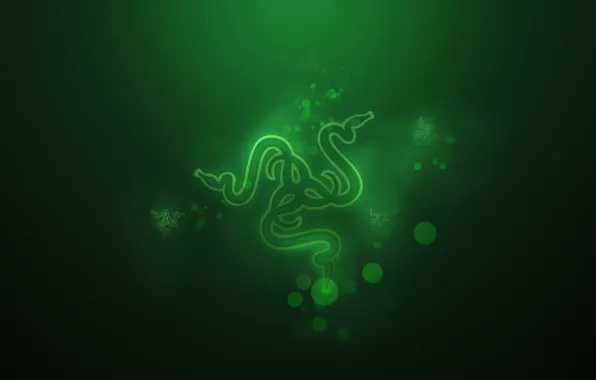 Обои Logo, Hi-Tech, Green, Desktop wallpaper, Razer