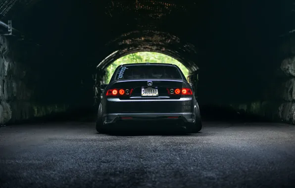 Обои Honda, тунель, accord, stance, Acura TSX