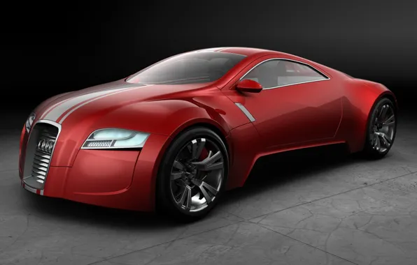 Обои красный, Concept, Audi
