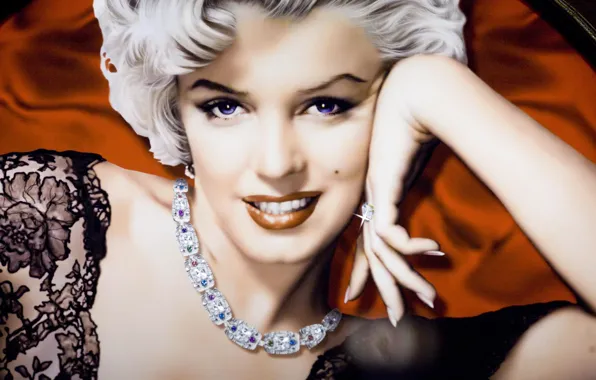 Обои мерлин монро, Marilyn Monroe, фон, актриса, лицо, певица, модель