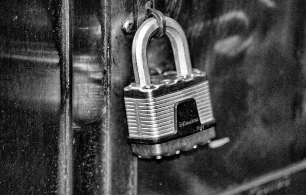 Обои metal, lock, security