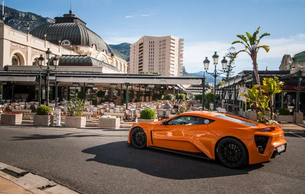 Обои Monaco, ST1, Zenvo, гиперкар, orange, hypercar, оранжевый, Monte Carlo