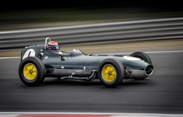 Обои гонка, машина, Lotus 18