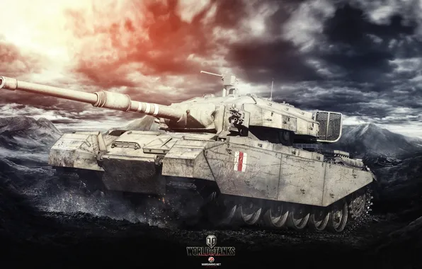 Обои World of Tanks, Wargaming, Игры, Арт, FuriousGFX, Centurion Mk. 7/1