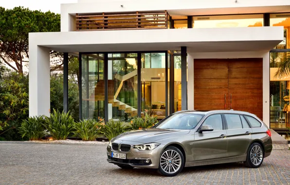 Обои Luxury Line, 2015, бмв, F31, универсал, Touring, BMW, 330d