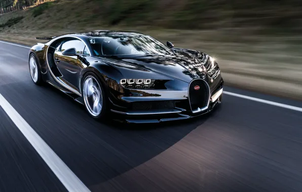Обои бугатти, supercar, speed, Bugatti, гиперкар, Chiron, car, road, wallpaper