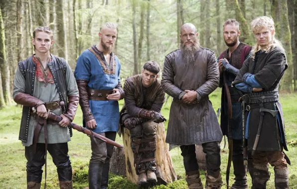 Обои сыновья, Travis Fimmel, фон, Викинги, Vikings, Ragnar Lothbrok